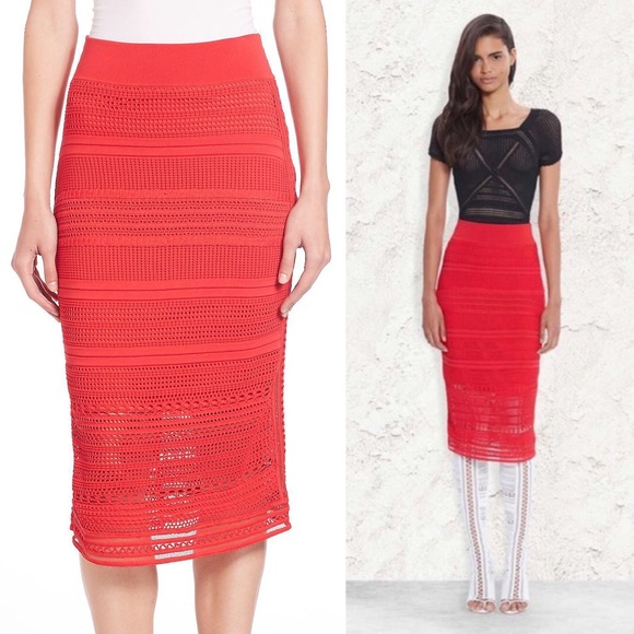 Ohne Titel Dresses & Skirts - Ohne Titel Crochet Pencil Skirt New NWOT